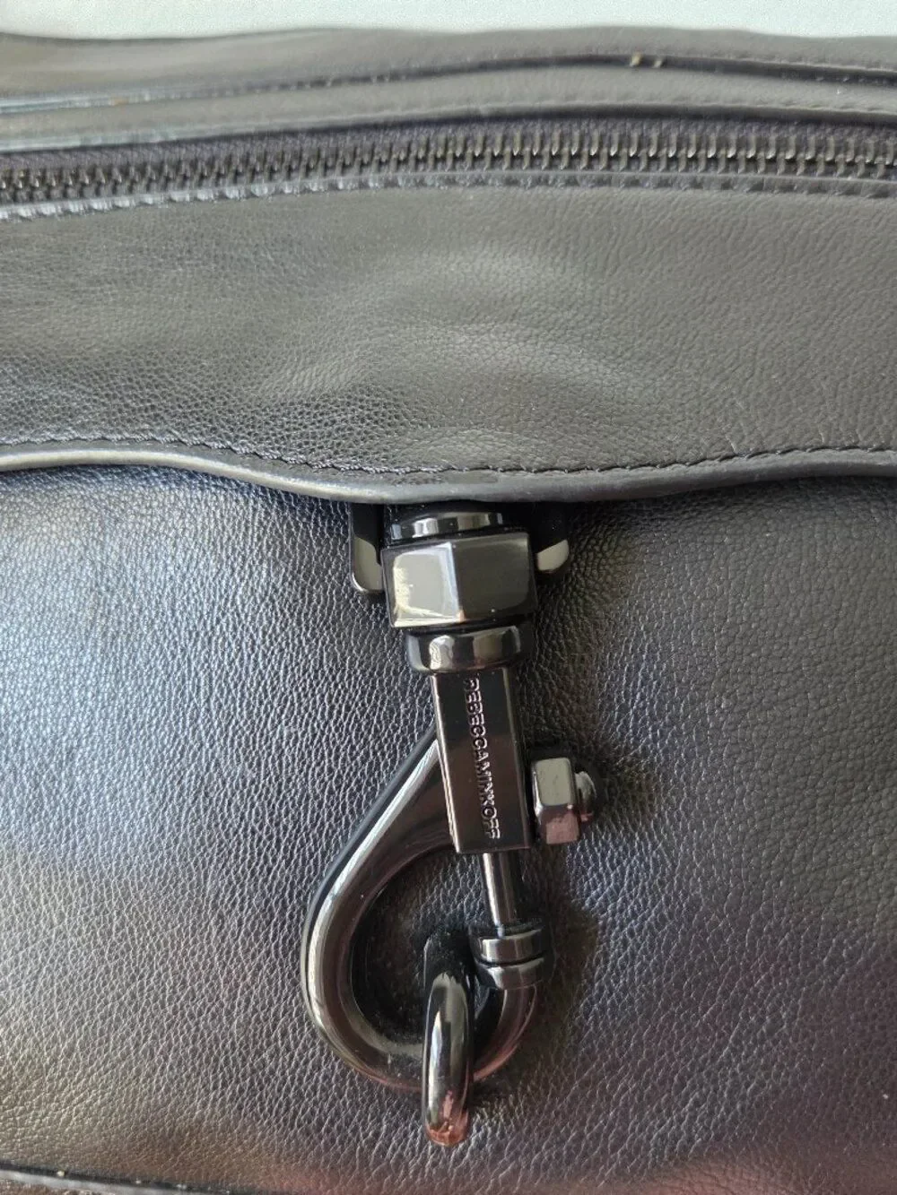 LIKE NEW REBECCA MINKOFF BLACK GENUINE LEATHER CROSSBODY BAG MEDIUM
